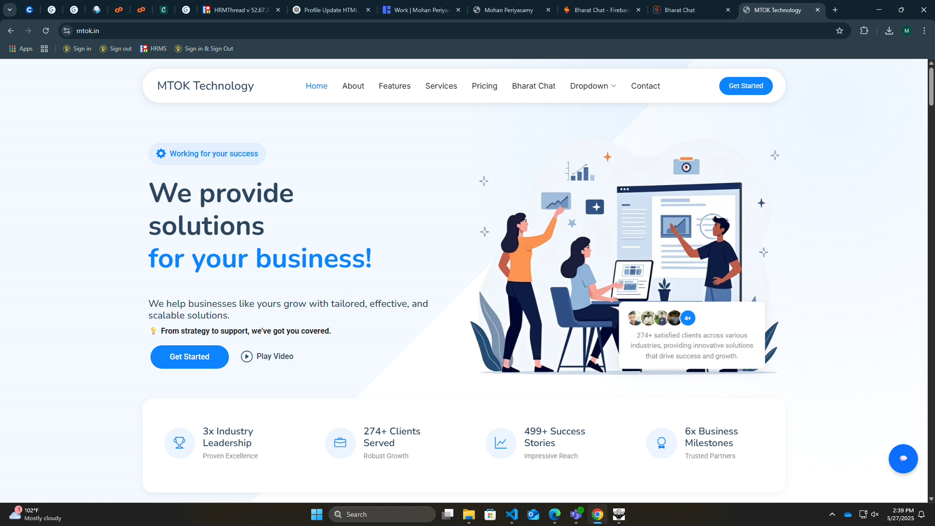 MTOK Portfolio Website